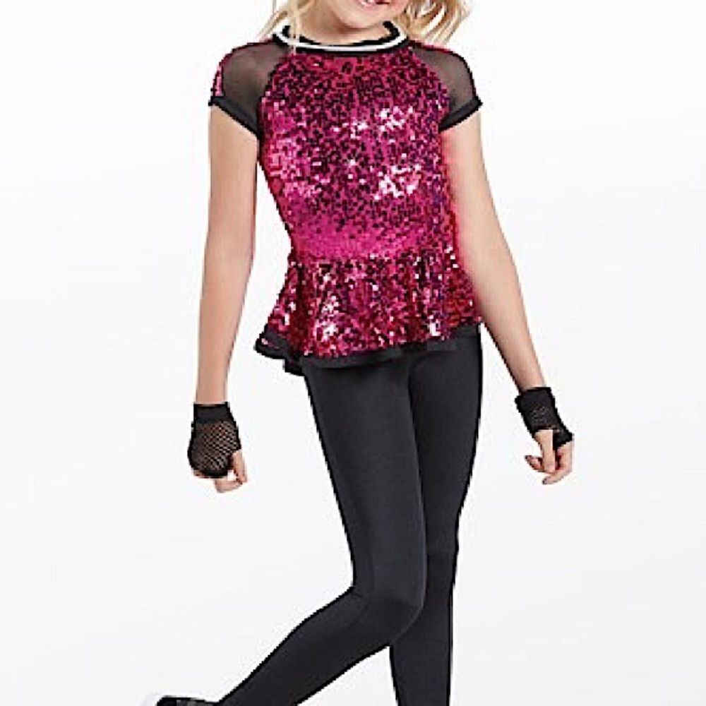 Weissman Fuchsia Sequin Dance Outfit